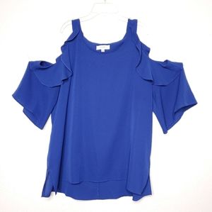 Umgee Cold Shoulder Top